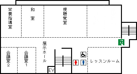 シーオーレ新宮3階(生活館)のフロアマップ
