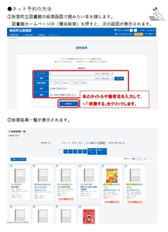 ネット予約の方法の手順 1ページ目
