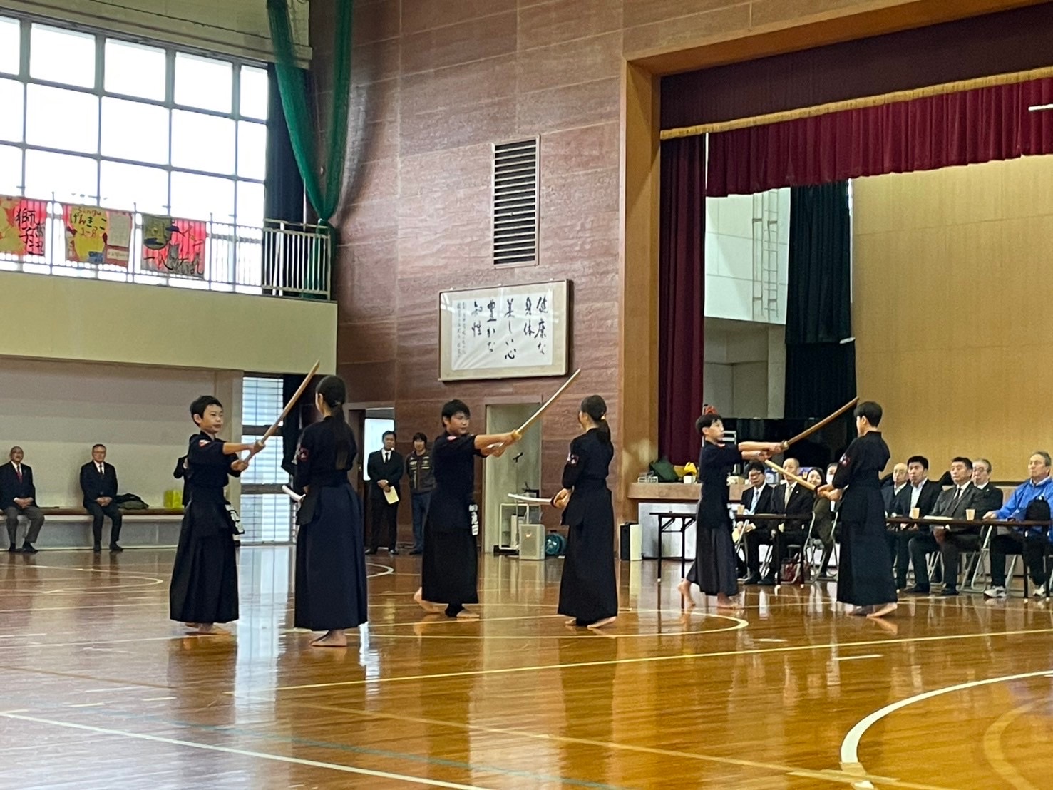 新宮新誠会の選手による演武の様子