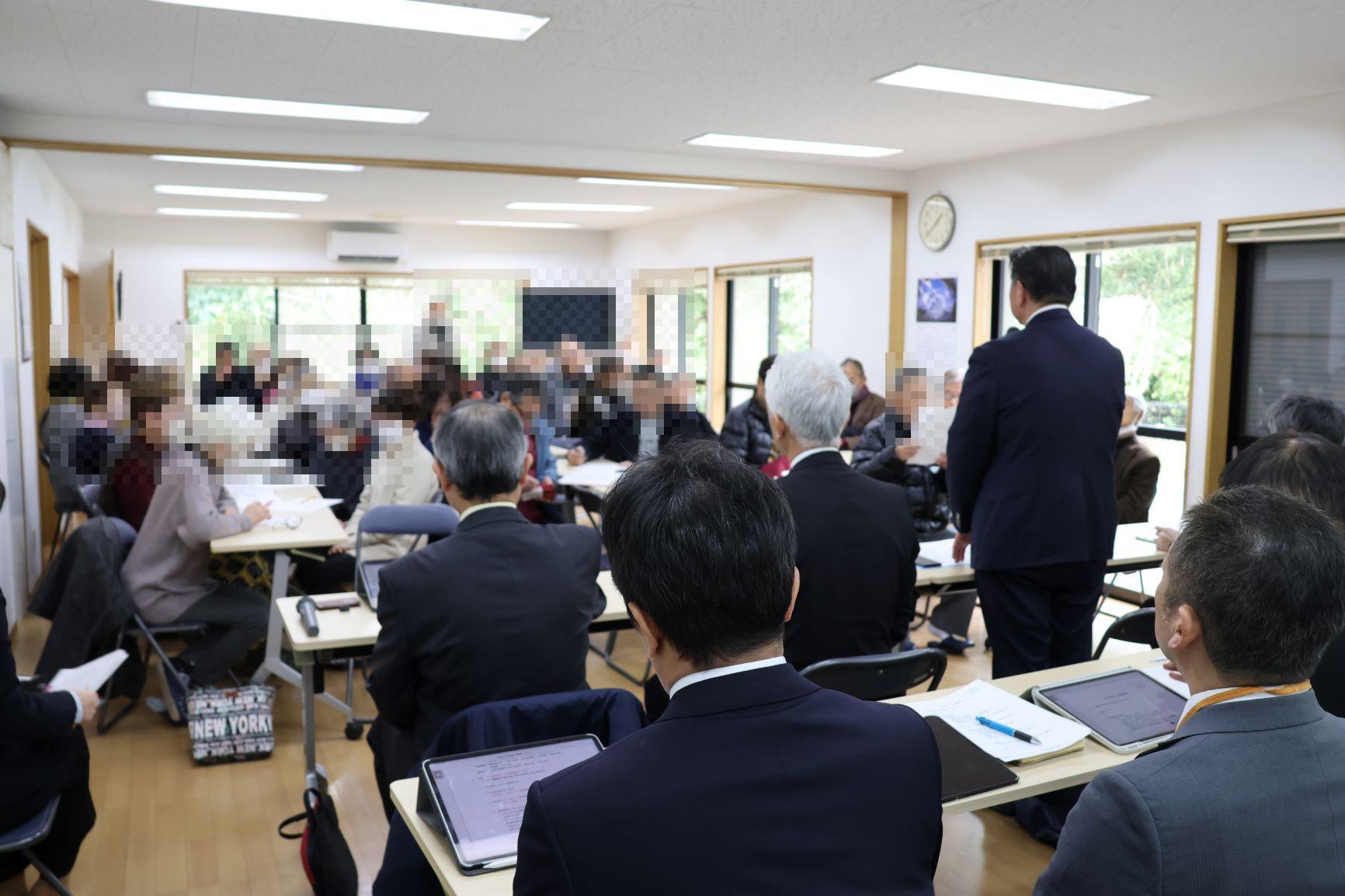令和6年度桜山手区行政懇談会の様子