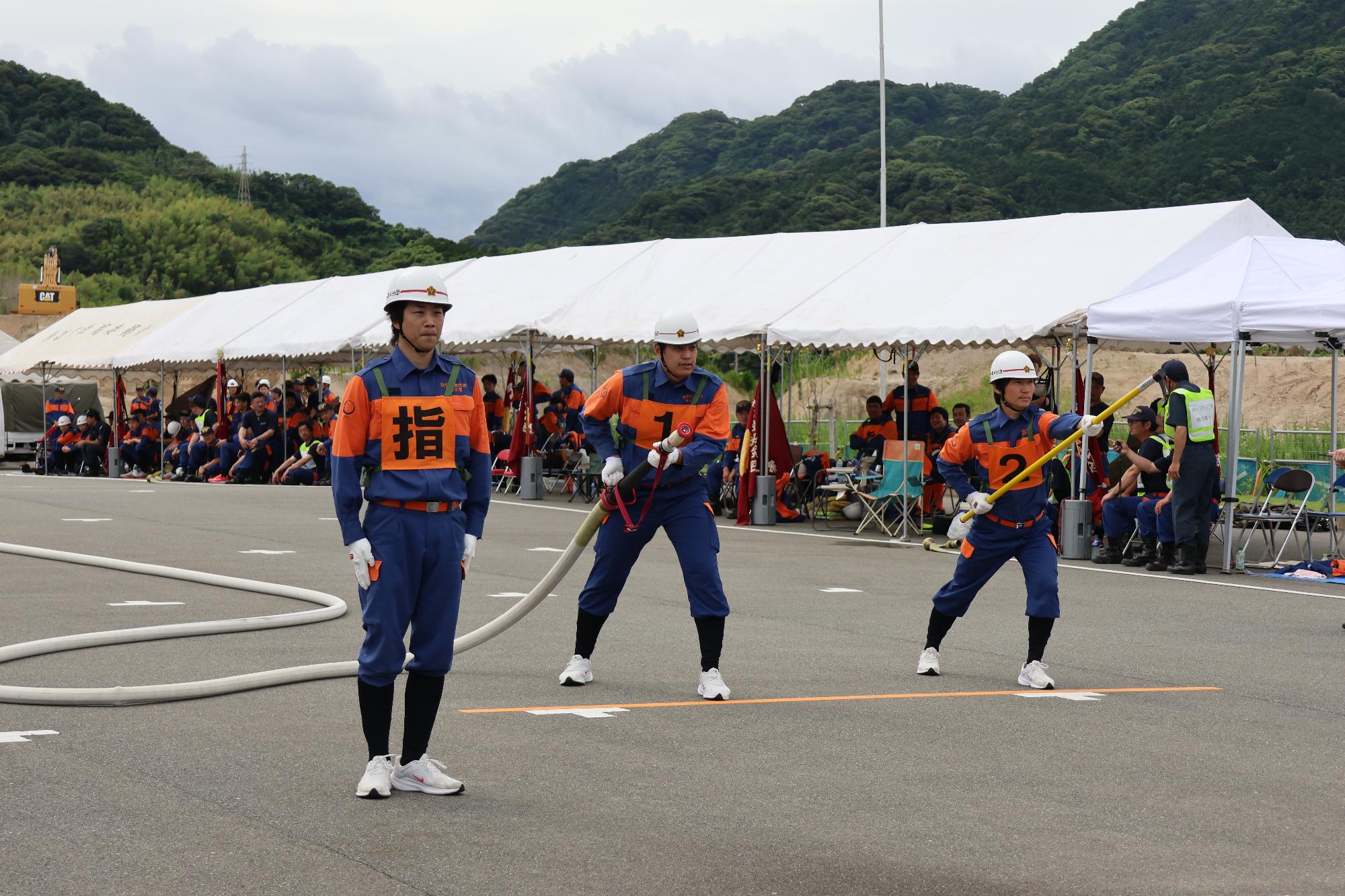 操法大会小型ポンプの部前回大会優勝第4分団