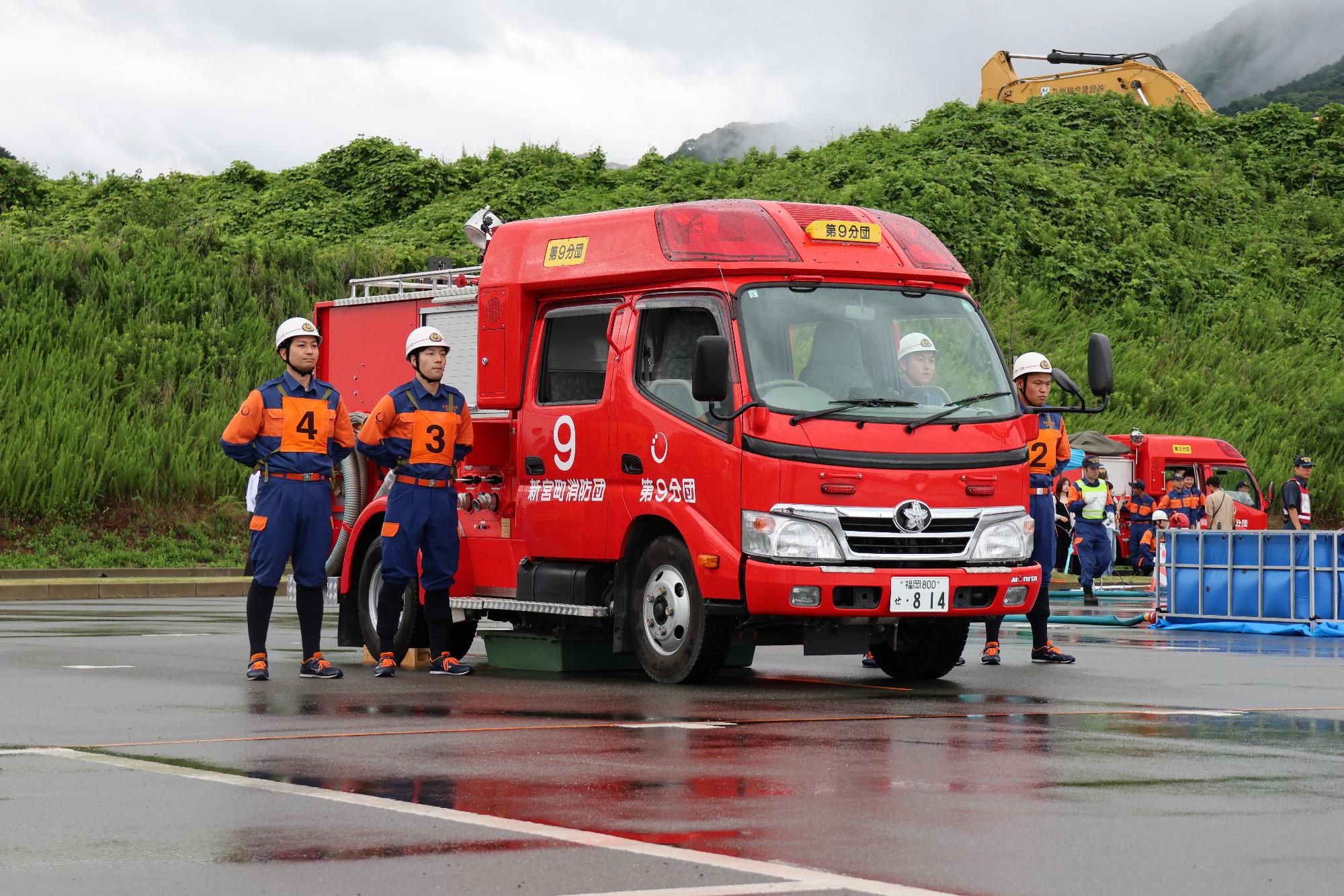 操法大会ポンプ車