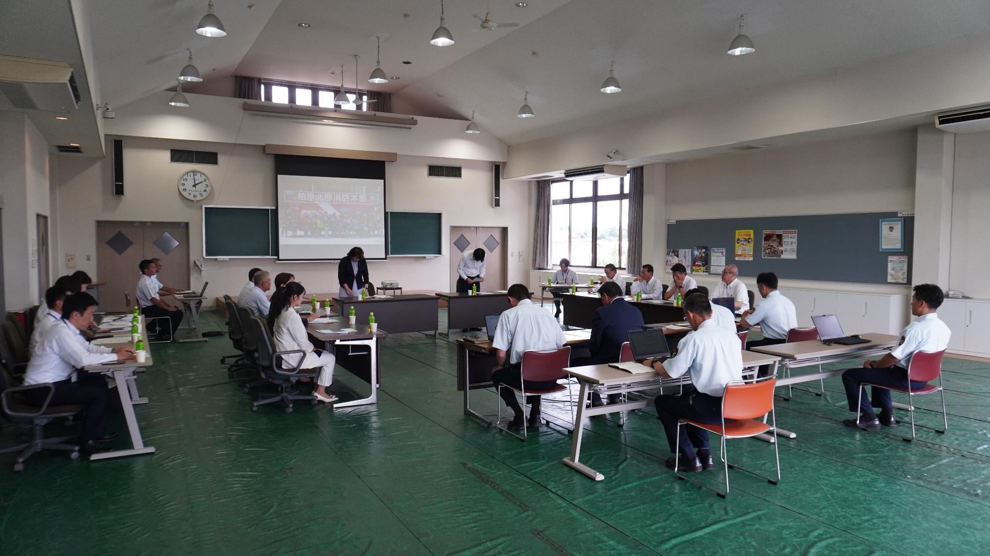 視察会議の様子