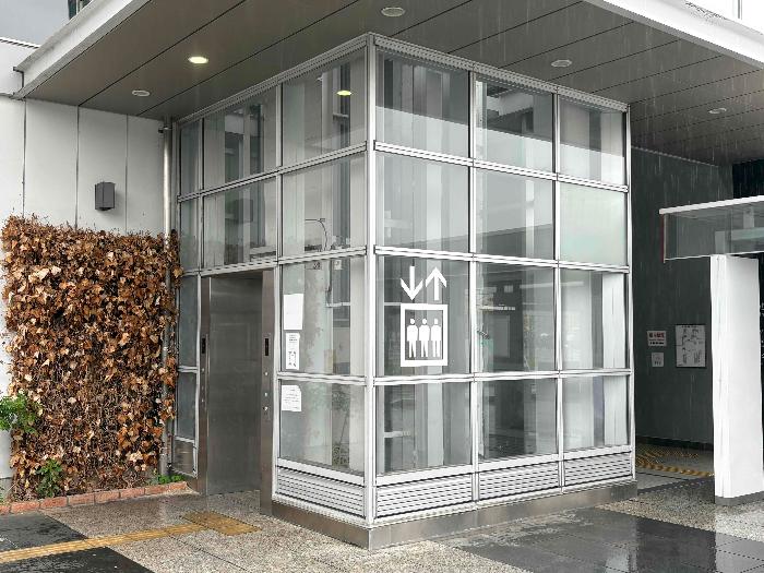 復旧したエレベーターの写真