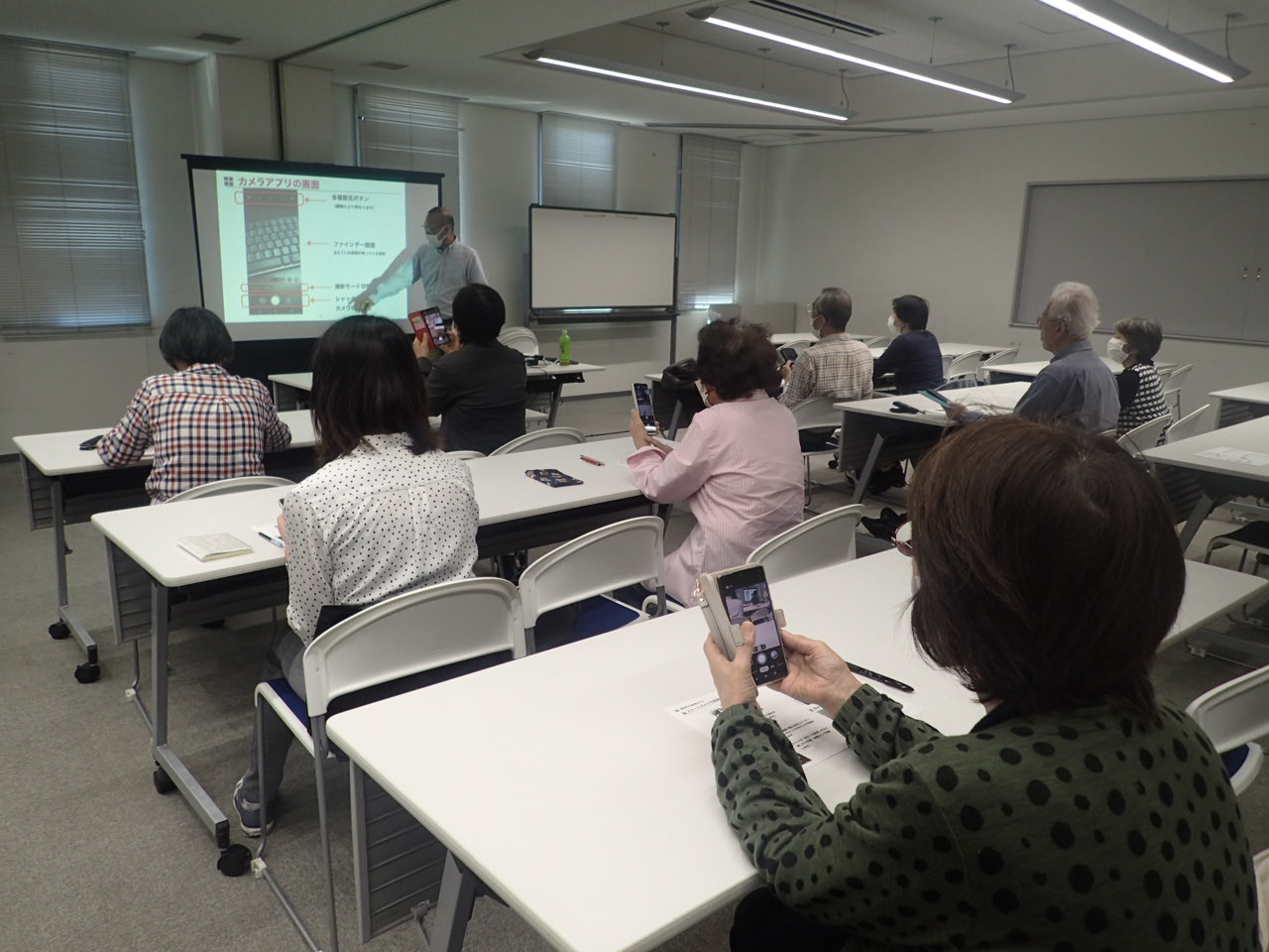 スマホ講座の様子