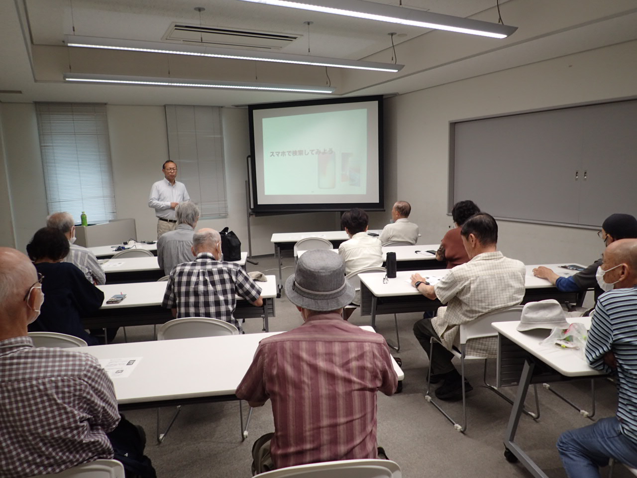 スマホ講座の様子