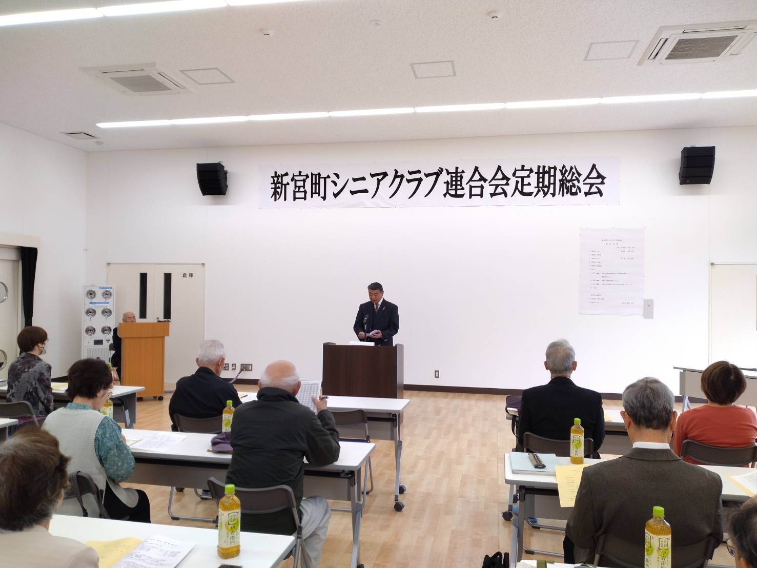 町長挨拶の様子