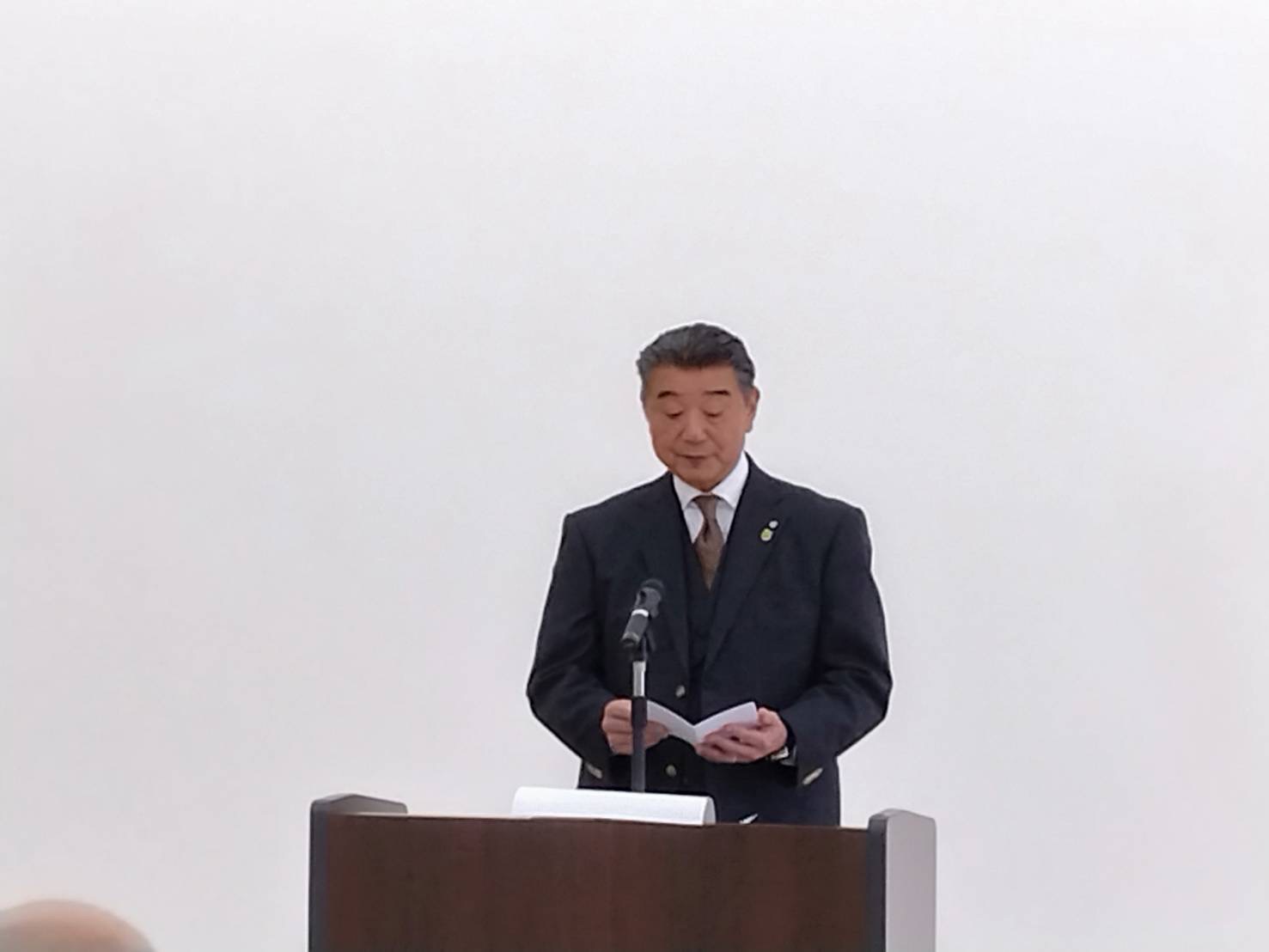 町長挨拶の様子2