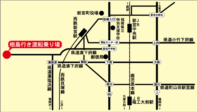 波止場周辺案内図