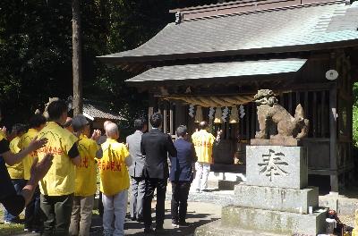 祈願のようす